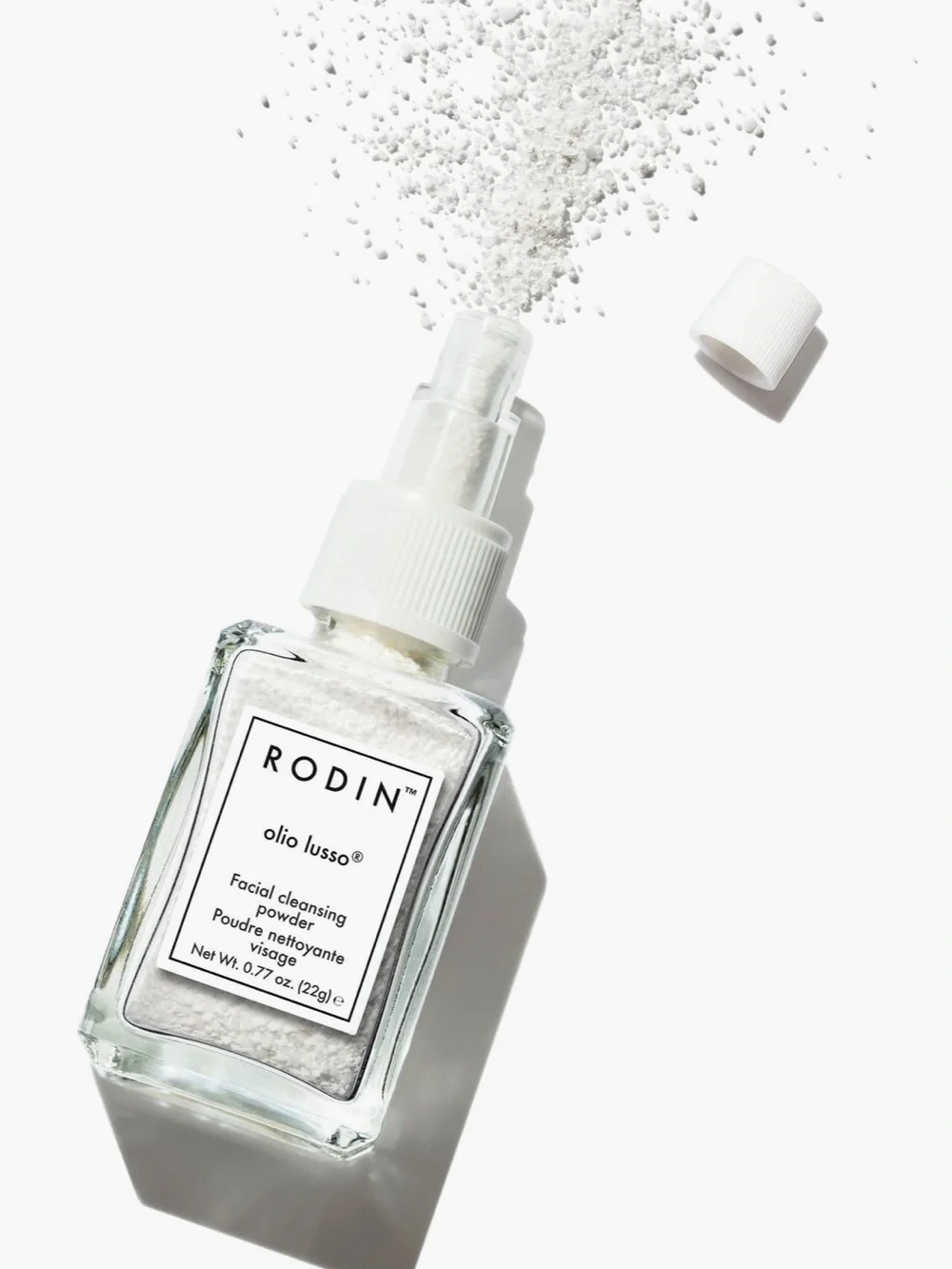Rodin olio lusso White Facial Cleansing Powder - Gentle Exfoliating Cleanser.